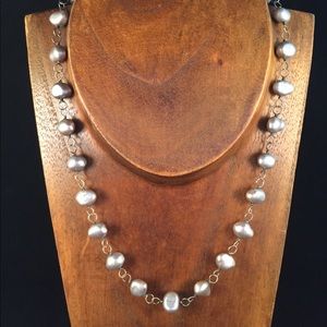 Silpada Gray Pearl Necklace